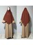 Maksi Boy Sandy Sufle Khimar Hazır Hijab Eşarp Bakır 1