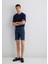 Brian Premium Blue Koyu Vintage Mavi Jean Şort 0418489817 14
