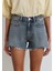 Rosie 90LAR Puslu Indigo Mavisi Jean Şort 1447489740 15