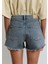 Rosie 90LAR Puslu Indigo Mavisi Jean Şort 1447489740 16