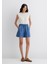Penny Gold Klasik Indigo Mavisi Jean Şort 1410075-90104 9