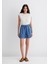Penny Gold Klasik Indigo Mavisi Jean Şort 1410075-90104 11
