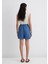 Penny Gold Klasik Indigo Mavisi Jean Şort 1410075-90104 12