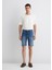Brian Sporty Koyu Mavi Jean Şort 0418490389 12