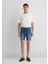 Brian Sporty Koyu Mavi Jean Şort 0418490389 13