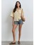 Rosie 90LAR Puslu Indigo Mavisi Jean Şort 1447489740 9