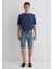 Tim Street Gölgeli Indigo Mavisi Jean Şort 0428489645 13