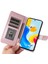 Xiaomi Poco M4 Pro 5g Için El Kayışı ve Kart Yuvalı Premium Deri Cüzdan Kılıf-Rose Gold (Yurt Dışından) 5