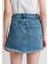 Tiera Classic Denim Puslu Indigo Mavi Jean Etek 1310654-89730 16