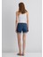 Pixie Casual Koyu Mavi Jean Şort 1437090726 12