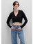 Siyah Crop Hırka 1710690-900 8