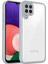 Samsung Galaxy A22 4g,için Eabhulie Kılıf, Kamera Lens Korumalı Hibrit 2'si 1 Arada Şeffaf Kılıf-Gri (Yurt Dışından) 1
