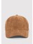 MVJNS Nakışlı Kahverengi Kadife Şapka 0911928-89465 18
