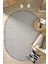 Oval Gri Halı Modern Oturma Odası Salon Mutfak Koridor Antre Balkon Çocuk Odası Halısı 0011 1
