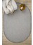 Oval Gri Halı Modern Oturma Odası Salon Mutfak Koridor Antre Balkon Çocuk Odası Halısı 0011 6