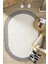 Oval Gri Halı Bordür Modern Oturma Odası Salon Mutfak Koridor Antre Balkon Çocuk Odası Halısı 0020 1