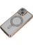 iPhone 13 Kılıf Joke Simli Magneticsafe Kılıf - Gold 3