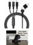 Hızlı Şarj 20W 3 In 1 Hızlı Şarj Kablosu 120 cm 3 A Lightning Type-C USB Micro Çoklu Data Kablosu 1