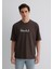 Istanbul Baskılı Kahverengi Tişört 0612999-70219 11