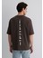 Istanbul Baskılı Kahverengi Tişört 0612999-70219 12
