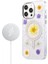 iPhone 14 Pro Flower Magsafe Kapak - Krem 2
