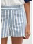 Çizgili Mavi Şort 1410220-83972 15
