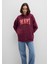 Mavi Logo Baskılı Kapüşonlu Bordo Sweatshirt 1600361-90705 10