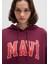 Mavi Logo Baskılı Kapüşonlu Bordo Sweatshirt 1600361-90705 15