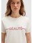 Realite Baskılı Ekru Tişört 1613348-70072 17