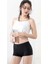 4 Adet Kadın Dikişsiz Görünmez Iz Yapmaz Mini Şort Boxer Siyah Ten 7