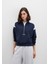 Yarı Fermuarlı Lacivert Sweatshirt 1S10360-32184 10