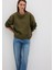 Bisiklet Yaka Haki Sweatshirt 1S10390-71589 8