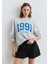 1991 Baskılı Gri Sweatshirt 1S10361-87033 8