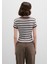 Kahverengi Çizgili Tişört 1613378-90735 12