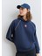 Biye Detaylı Kapüşonlu Lacivert Sweatshirt 1S10362-87518 7