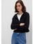 Kapüşonlu Siyah Basic Crop Sweatshirt 1S10388-900 10