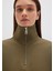 Yarı Fermuarlı Haki Sweatshirt 1S10391-71589 12