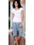 Kadın Yazlık Altı Simli Pijama 21520 2