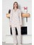 Desenli Melisa Pijama Takımı 24407 2