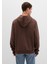 Mvjns Baskılı Kapüşonlu Kahverengi Sweatshirt 0S10346-88067 16