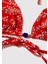 Balık Desenli Kırmızı Bikini Üstü 1913627-10076 13