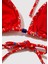 Balık Desenli Kırmızı Bikini Üstü 1913627-10076 14