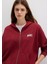 Mavi Logo Baskılı Kapüşonlu Fermuarlı Bordo Sweatshirt 1S10178-85493 8