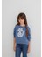 Mavi Kedi Baskılı Mavi Sweatshirt 7S10133-86702 8