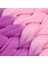 Afrika Örgülük Sentetik Ombreli Saç 100 Gr. - Açık Pembe / Lila 2
