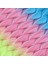 Afrika Örgülük Ombreli Sentetik Saç 100 Gr. - Açık Mavi / Pembe / Neon Sarı 2