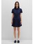 Lacivert Pileli Mini Elbise 1310762-82318 15