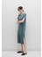 Tencel TM Modal Yeşil Midi Elbise 1310777-71917 8