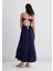 Keten Karışımlı Lacivert Elbise 1310797-70495 9