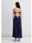 Keten Karışımlı Lacivert Elbise 1310797-70495 12